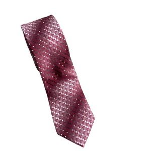 Van Heusen Tie Geometric Print Red White Abstract Bold Accessory Workwear OS